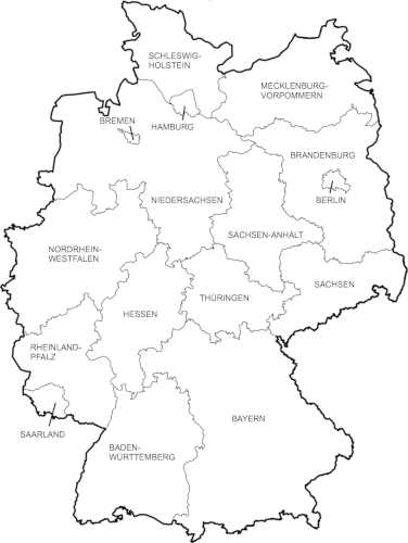 Karte der Bundesländer