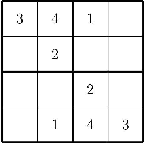 Sudoku 4x4